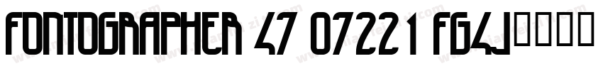 Fontographer 47 07221 FG4J字体转换